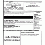Подана заявка на регистрацию товарного знака “BadComedian”